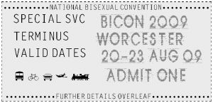 BiCon 2009 ticket