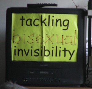 Bi invisibility - TV Tackling bi invisibility on TV - and radio