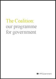 The "Programme for Government"