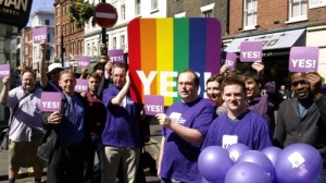 Soho AV stunt AV campaigners in Soho