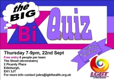 Scottish big bi quiz Quiz Night flyer